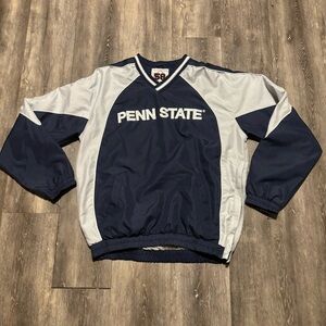Vintage Penn State Pullover Jacket Sweater Mens Small Colosseum V-Neck Navy Blue